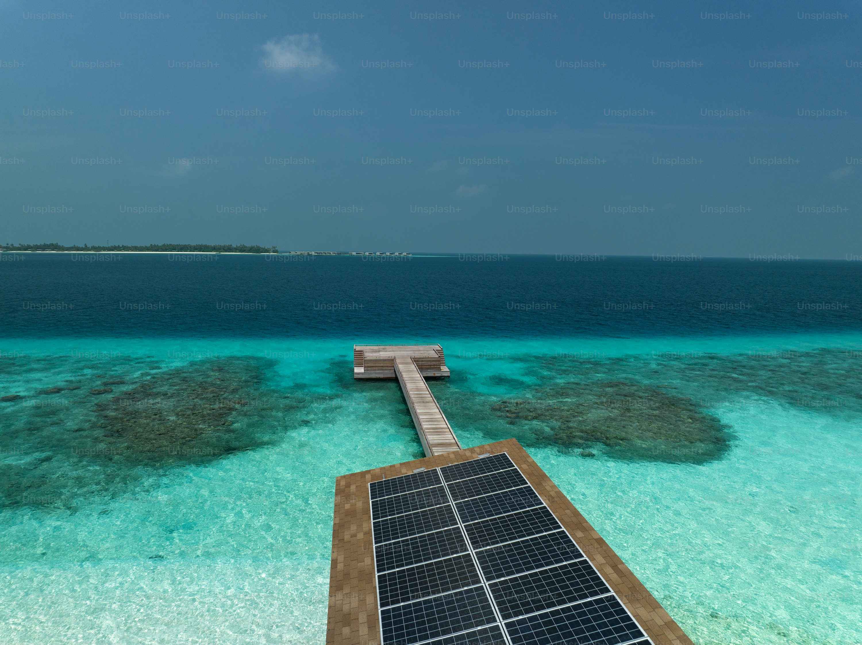 Solar panel on water