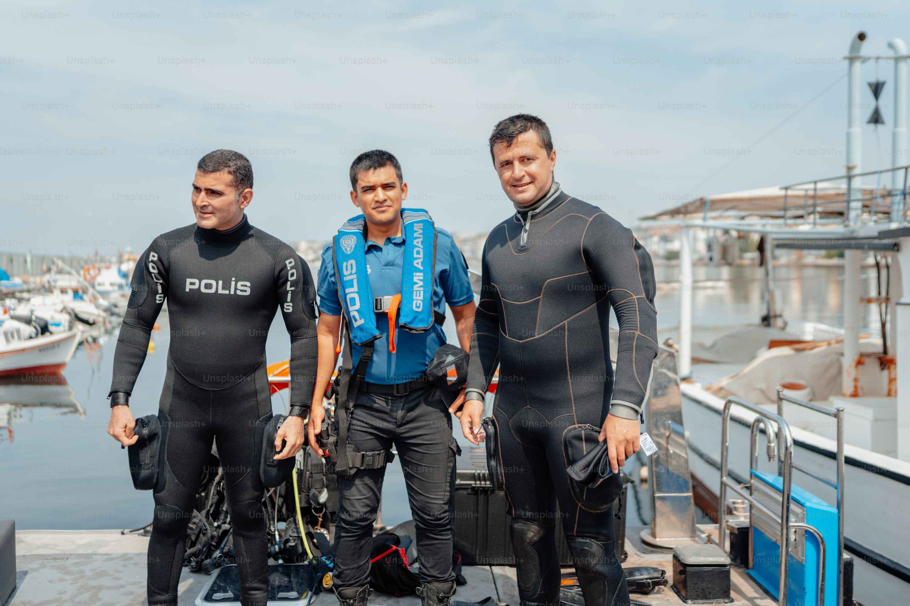 Family enjoying water sports