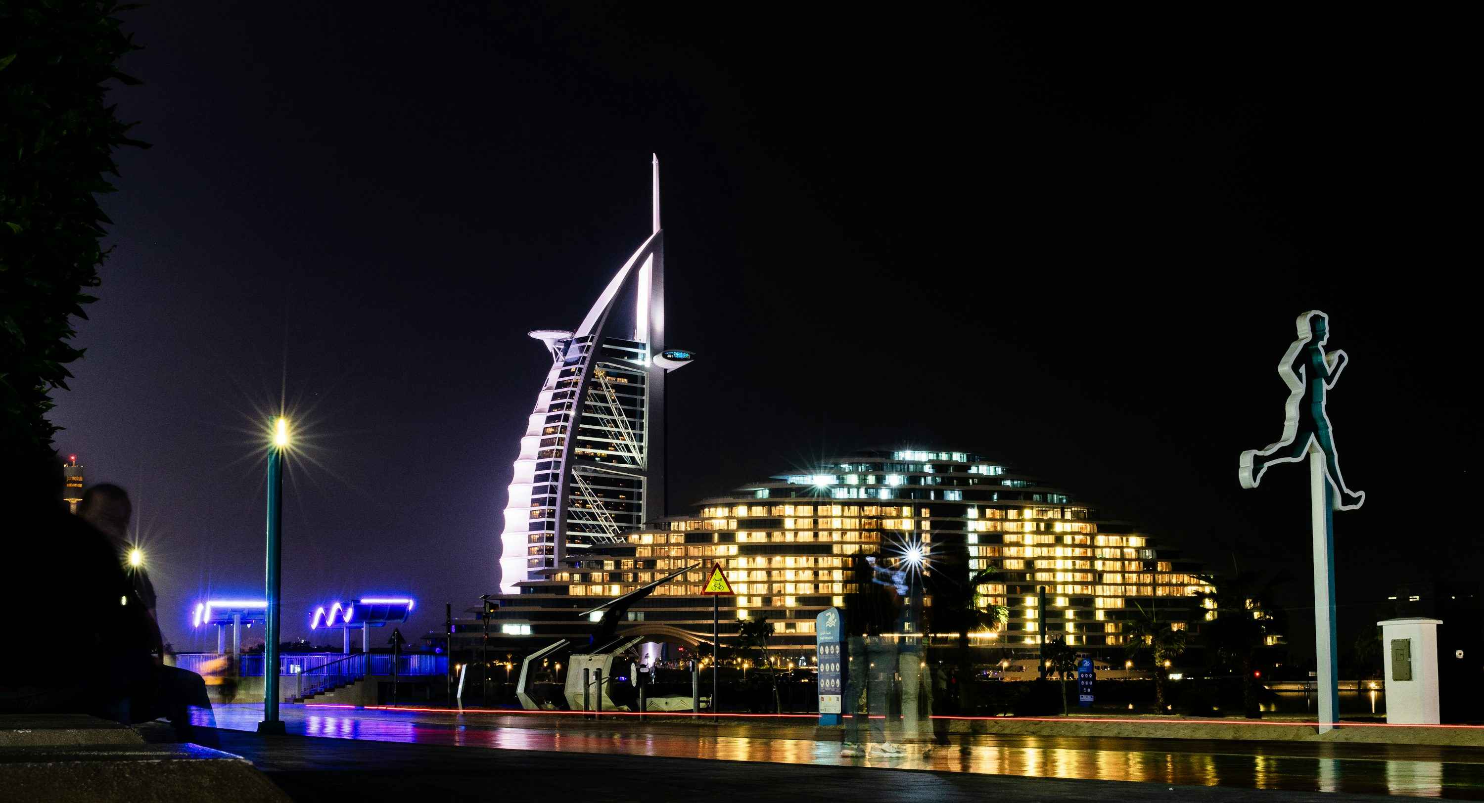 Night view of Burj Al Arab
